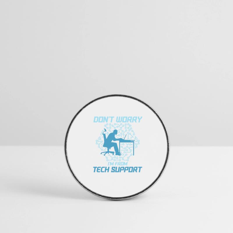 À partir de maintenant, appelez-moi Tech Wizard Support technique Compu Magnet rond