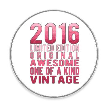 Edition limitée depuis 2016 Anniversaire Millésime 2016 - Magnet rond - blanc - Devant