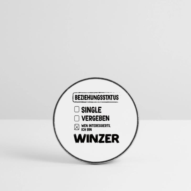 Winemaker Relationship Status Winemaker Wine Profession Round  fridge magnet
