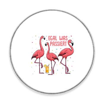 Girls no matter what happens Maintain levels - Round  fridge magnet - white - Front
