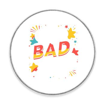 PAS DE MAUVAIS JOURS - Magnet rond - blanc - Devant