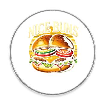 Schöne Brötchen - Runder Kühlschrankmagnet - Weiß - Vorne