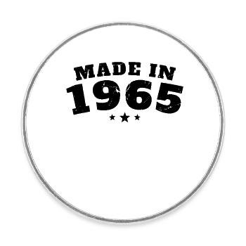 Fabriqué en 1965 - Magnet rond - blanc - Devant