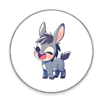 Mules Mule - Round  fridge magnet - white - Front