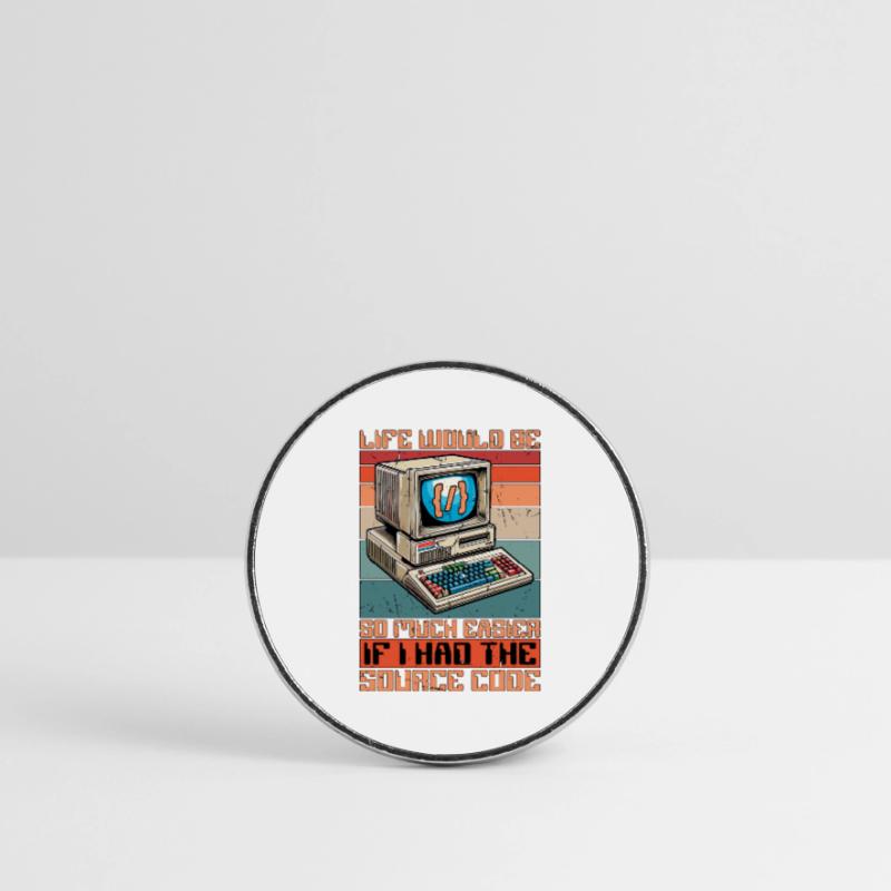 Coder Life Would Be So Much Easier Web Developer Runder Kühlschrankmagnet