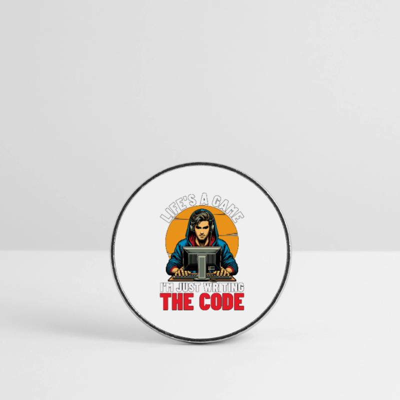 Coder Life's A Game I'm Just Web Developer Coders Runder Kühlschrankmagnet