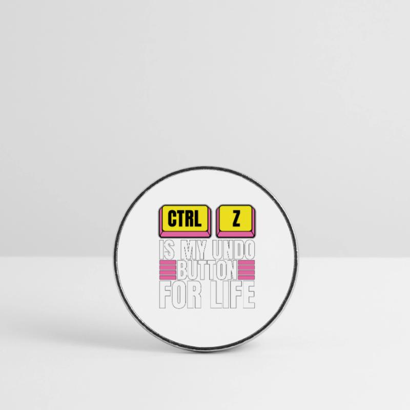 Coder Ctrl + Z Is My Undo Button Web Developer Runder Kühlschrankmagnet