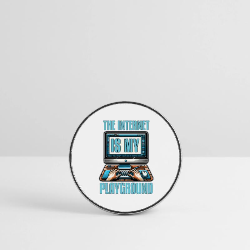 Coder The Internet Is My Playground Web Developer Runder Kühlschrankmagnet