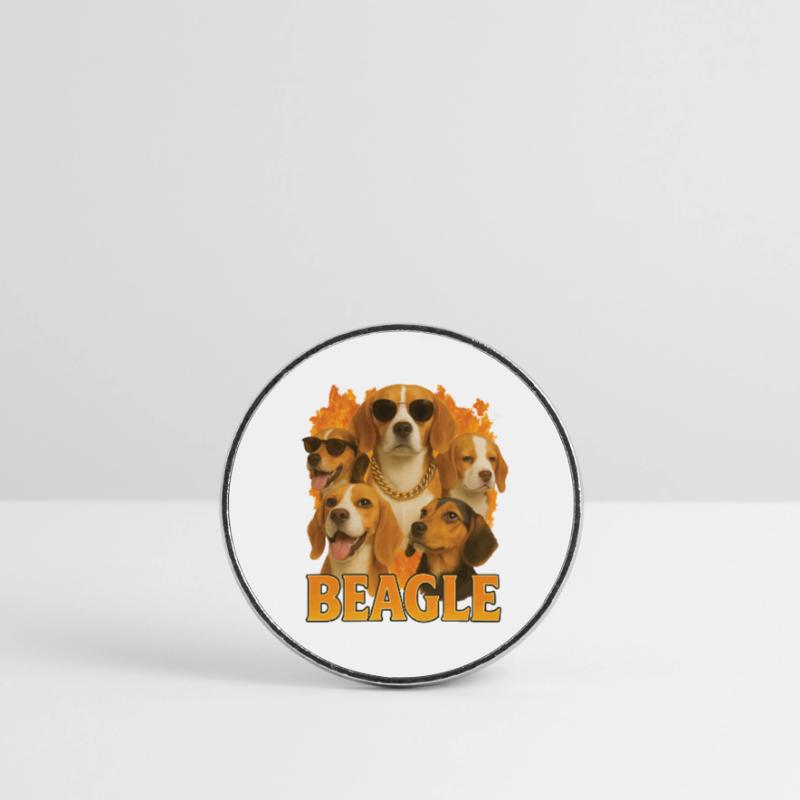 Beagle Runder Kühlschrankmagnet