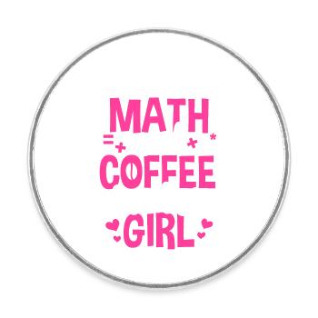 Professeur de mathématiques Étudiant en mathématiques - Magnet rond - blanc - Devant