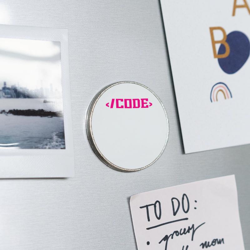Round  fridge magnet