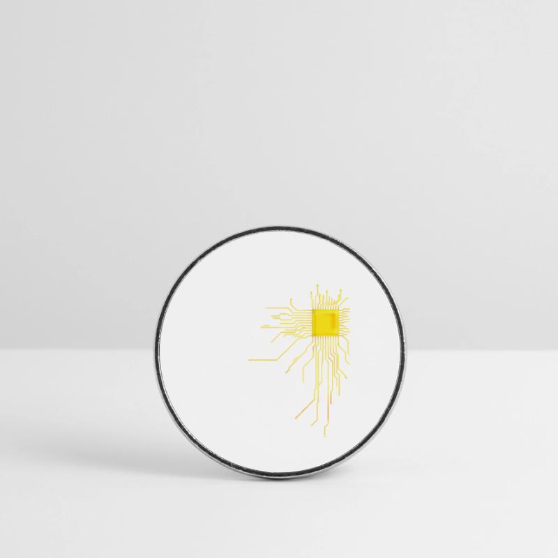 platine Core cpu Computer Nerd Programmeur admin Magnet rond