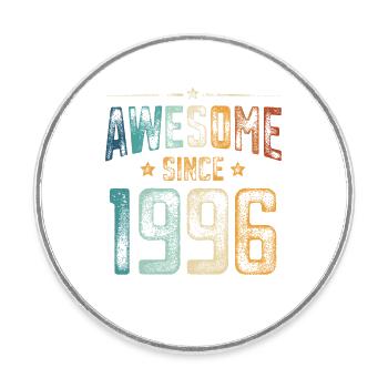 1996 Naissance Année de naissance - Magnet rond - blanc - Devant