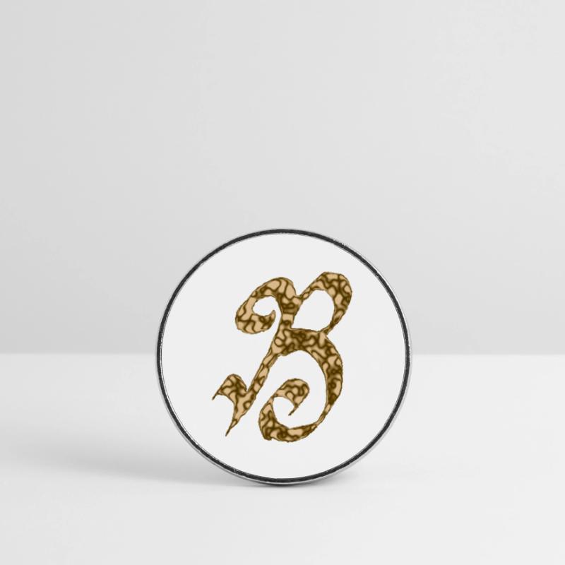 B / Initial Round  fridge magnet