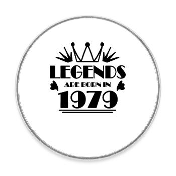 1979 - Né en 1979 - Magnet rond - blanc - Devant
