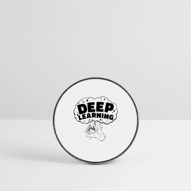 Deep Learning Computer Science Technology Robotics Runder Kühlschrankmagnet