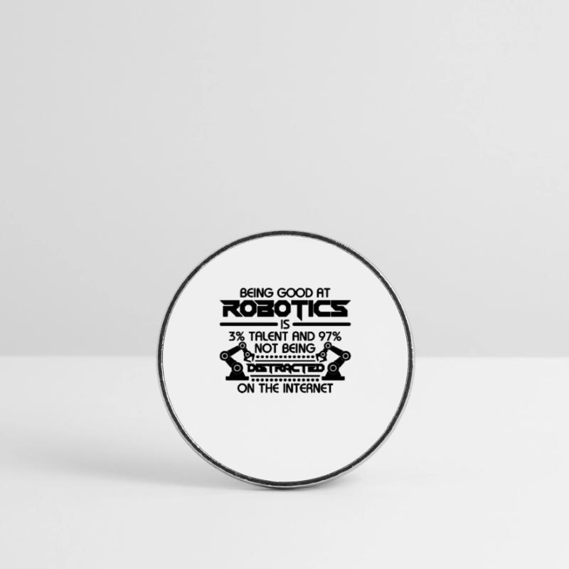 Being Good At Robotics Computer Robotics Engineer Round  fridge magnet