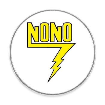 Nono - Magnet rond - blanc - Devant