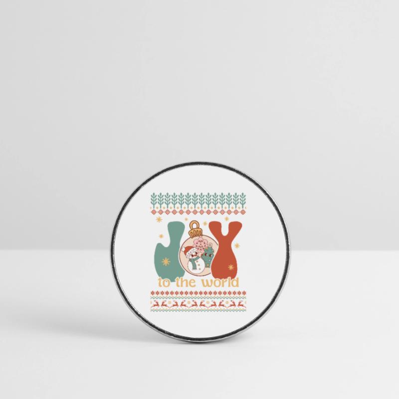 Pull de Noël moche Magnet rond