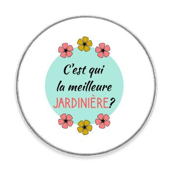 GRANNY - Round  fridge magnet - white - Front