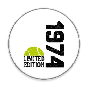 50th Anniversary 1974 Limited Edition Tennis - Round  fridge magnet - white - Front