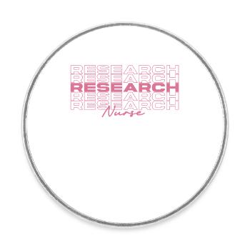 Infirmière de recherche Infirmières médicales élégantes - Magnet rond - blanc - Devant