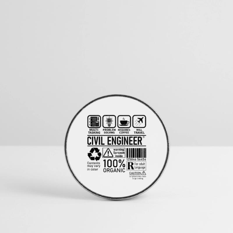 Civil Engineer multi tasking problem solving Runder Kühlschrankmagnet