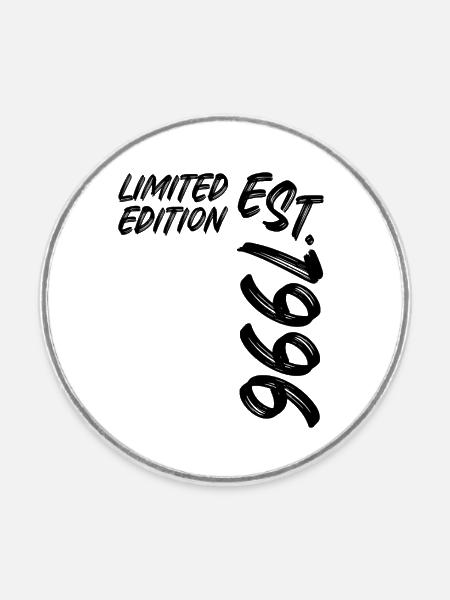 Limited Edition Est. 1996 - Runder Kühlschrankmagnet - Weiß