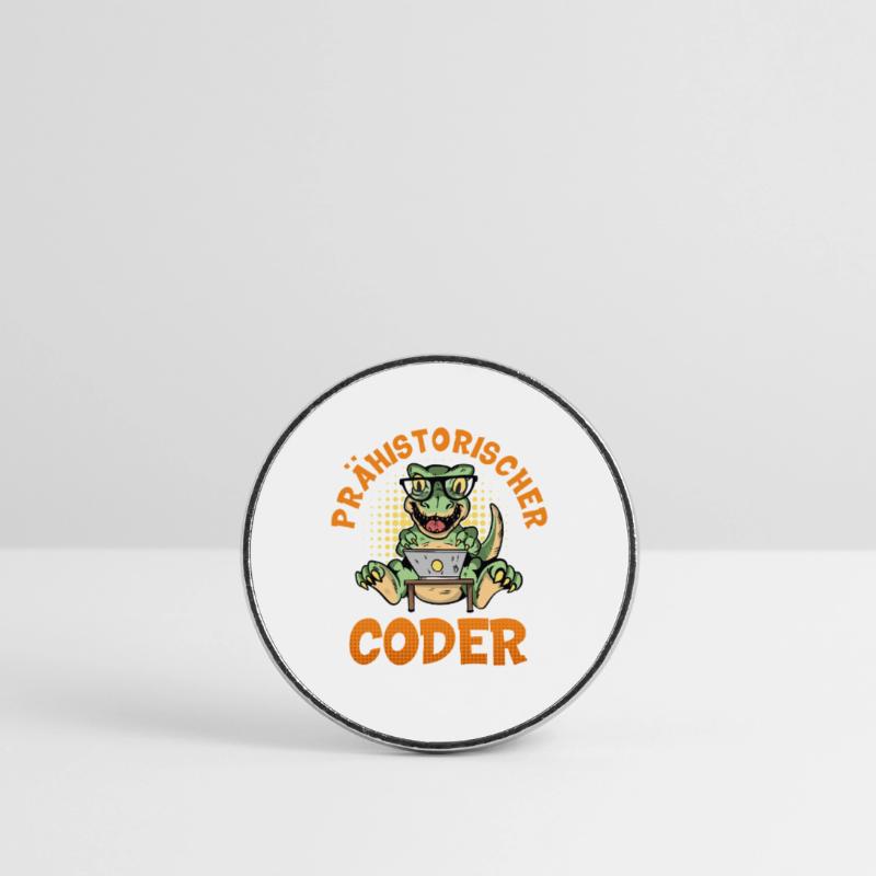 Programmation PRÉHISTORIQUE : Divertissement du CODER Magnet rond