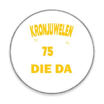 75 Jahre Beziehung Jahrestag Hochzeitstag - Runder Kühlschrankmagnet - Weiß - Vorne