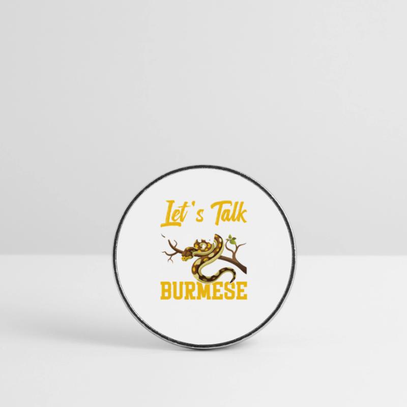 Burmesischer Python-Besitzer Schlangenterrarium Hide Python Runder Kühlschrankmagnet