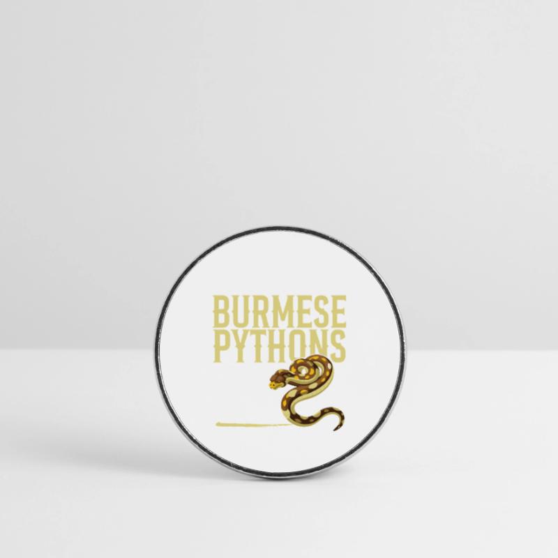 Python birman Hde Serpent en peluche reptile Magnet rond
