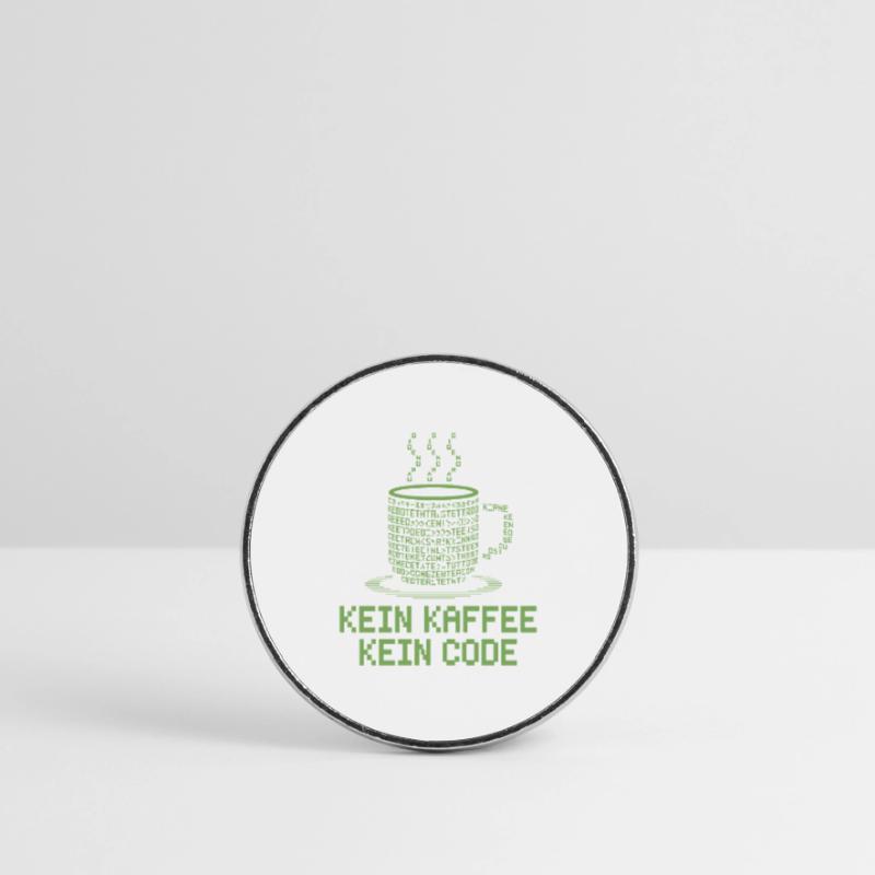 Kein Kaffee Kein Code Programmierer Informatiker Runder Kühlschrankmagnet