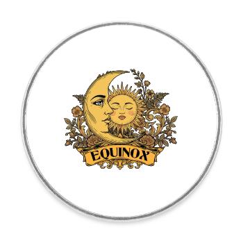 Equinox Renew Rebalance Rebirth Ostara - Round  fridge magnet - white - Front