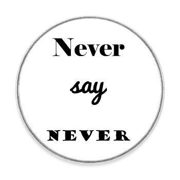 CITATION. MESSAGE. HUMOUR. CITATIONS DRÔLES - Magnet rond - blanc - Devant
