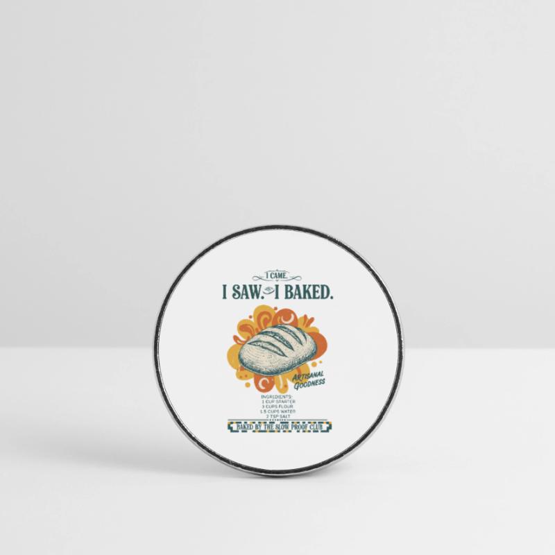 sourdough bread baking baker sourdough starter Round  fridge magnet