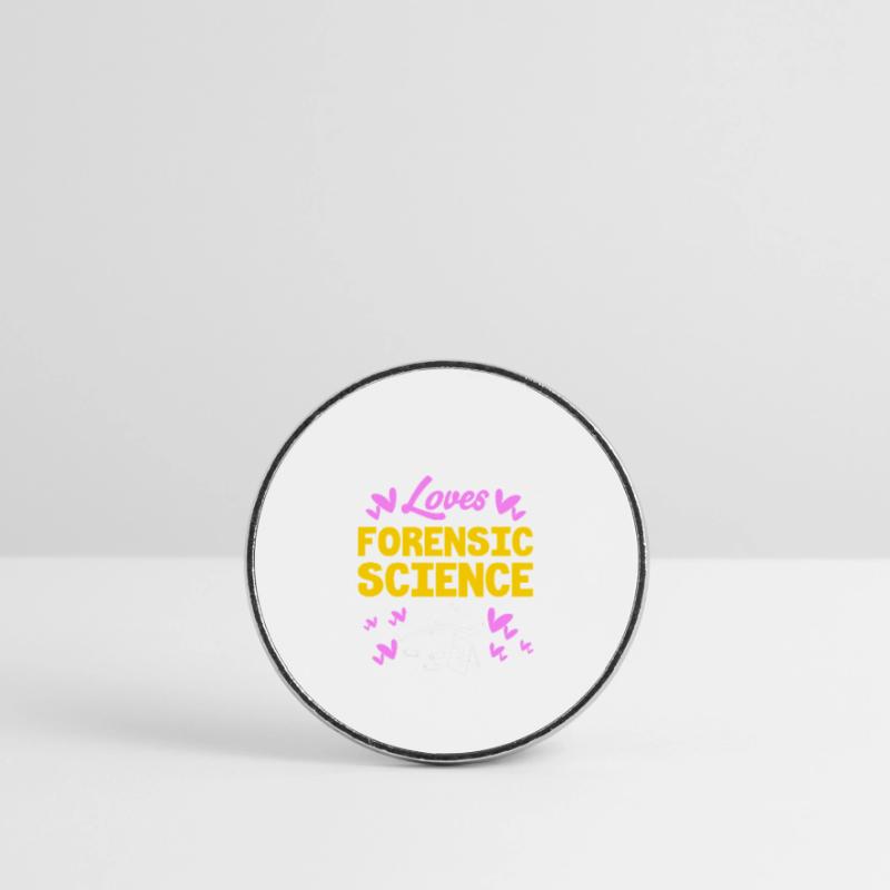 Forensics Forensic Experts Forensic Evidence Round  fridge magnet