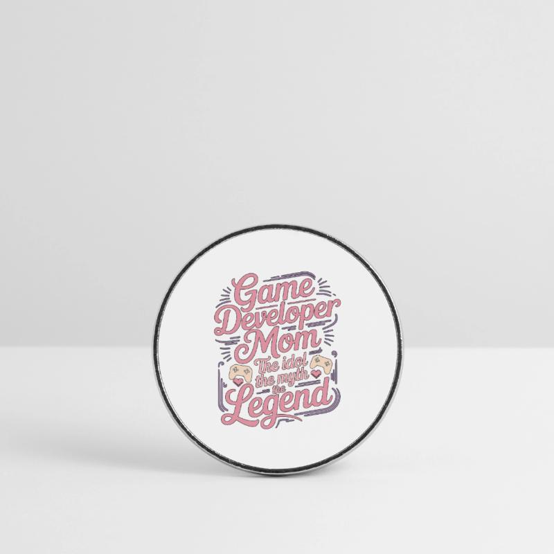 Game Developer Mom The Idol The Myth Game Coder Runder Kühlschrankmagnet