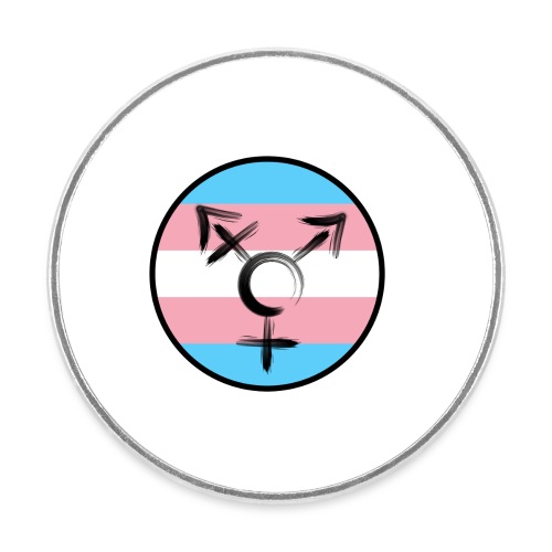 Kreisemblem Symbol Transgender - Runder Kühlschrankmagnet