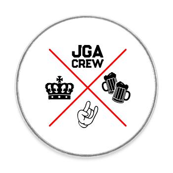 Jga Crew Bachelor Party Saying - Round  fridge magnet - white - Front