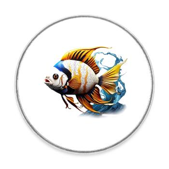 Angelfish - Magnet rond - blanc - Devant