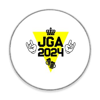 Junggesellenabschied Jga 2024 Party - Runder Kühlschrankmagnet - Weiß - Vorne