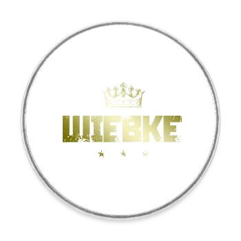 Wiebke - Magnet rond - blanc - Devant