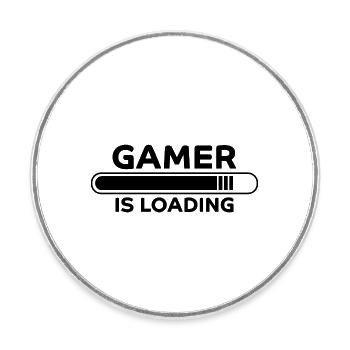 Gamer Spruch Gaming Nerd Lustiges Gamer Geschenk - Runder Kühlschrankmagnet - Weiß - Vorne