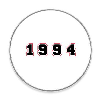 1994 Jahr Zahl - Runder Kühlschrankmagnet - Weiß - Vorne