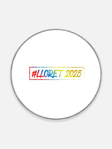 Lloret De Mar 2023 - Runder Kühlschrankmagnet - Weiß