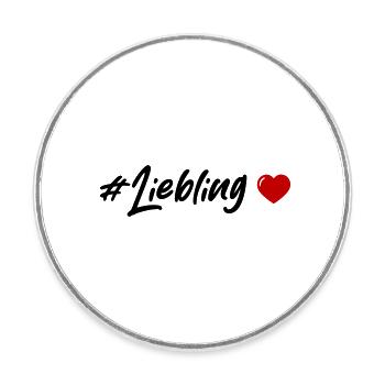 Darling Heart - Round  fridge magnet - white - Front