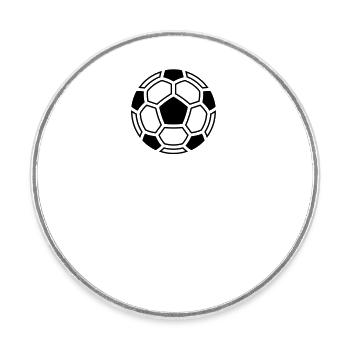 Ein Leben Ohne Fußball Ist Möglich, Aber Sinnlos N - Runder Kühlschrankmagnet - Weiß - Vorne