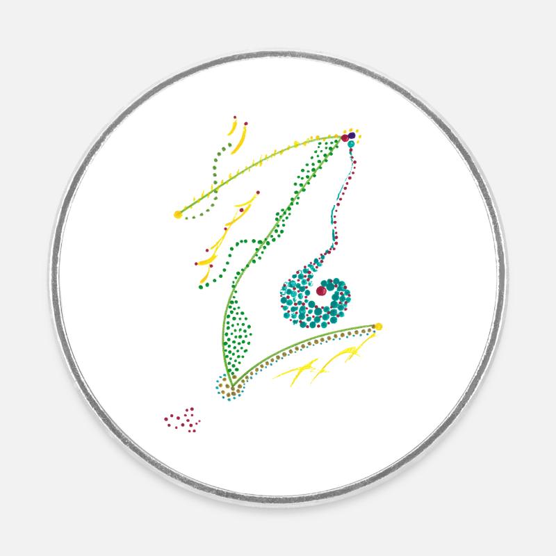 Algus par Ezra Spirit - Magnet rond - blanc