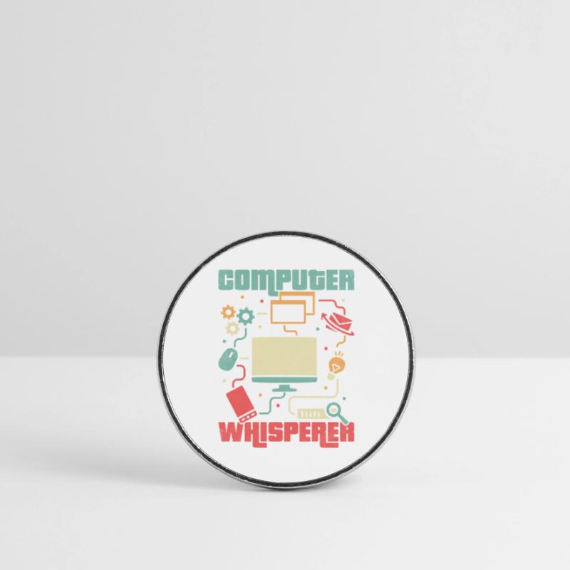 Don't Worry I'm From Tech Support IT Sysadmin Comp Round  fridge magnet